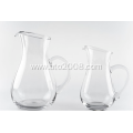 Clear Glass Pitcher Decanter With Decal